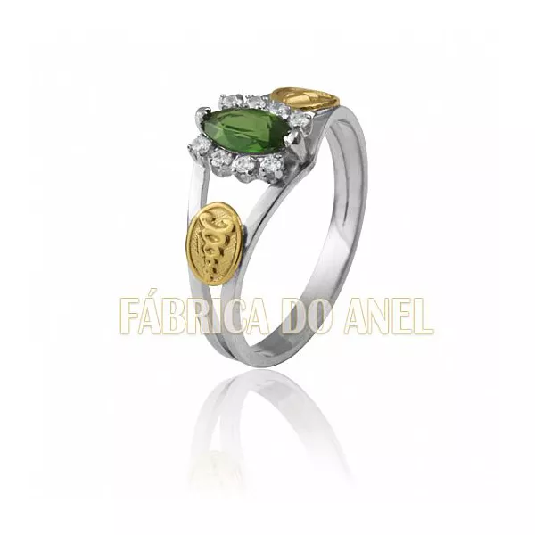 Anel De Formatura Em Prata 0,950k Fa-ag-044 - FA-AG-044 - Fábrica das Alianças