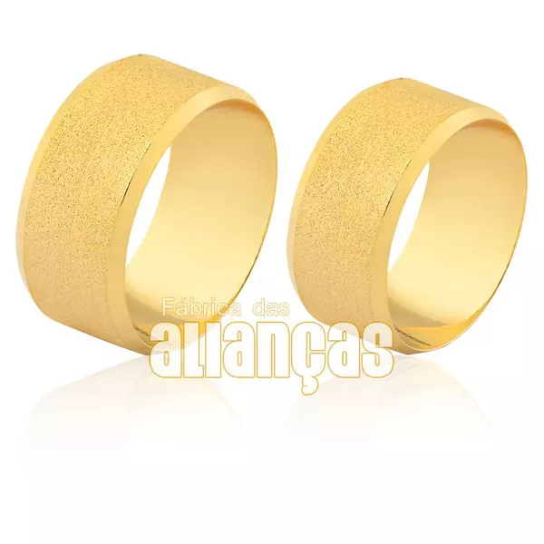Aliança Larga Em Ouro 18k