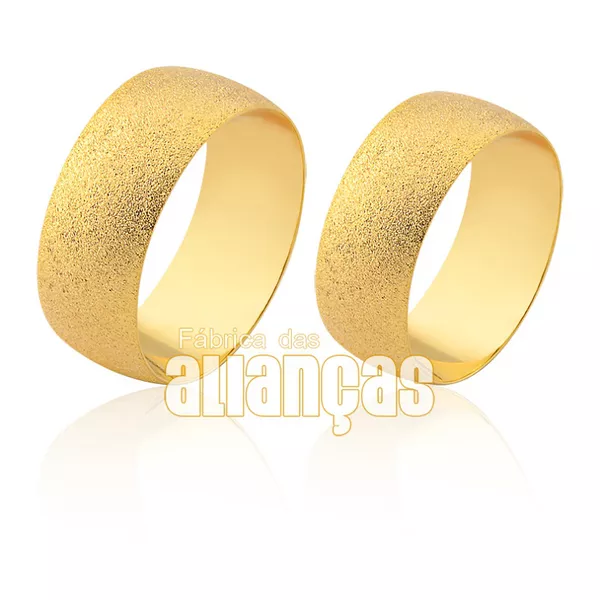 Alianças De Noivado e Casamento Em Ouro - FA-1873 - Fábrica das Alianças