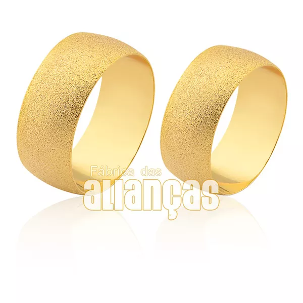 Alianças De Casamento Ouro 18k - FA-1874 - Fábrica das Alianças