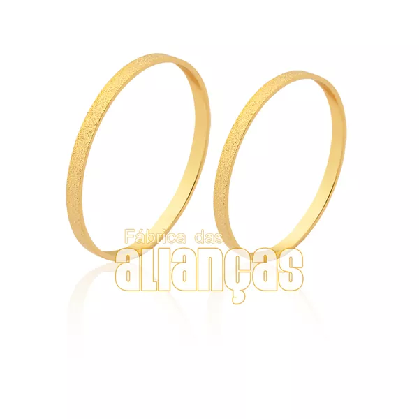Alianças de Casamento Diamantadas Ouro 