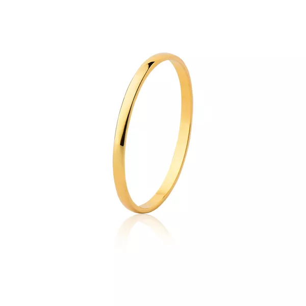 Aliança Casamento Ouro Amarelo 18k (1,50mm) - FA-01-unit - Fábrica das Alianças