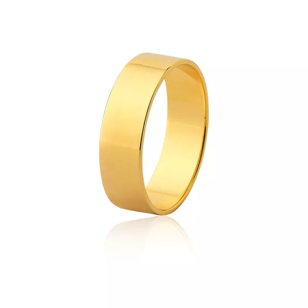 Aliança Ouro Amarelo 18k (6,00mm)