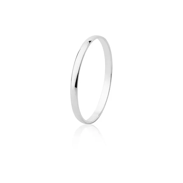 Aliança Ouro Branco 18k (1,70mm) - FA-02-B-unit - Fábrica das Alianças