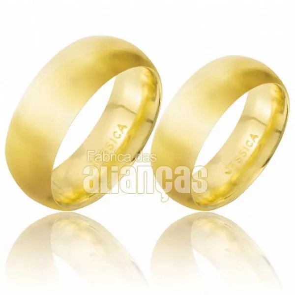 Aliança Grossa De Ouro 18k