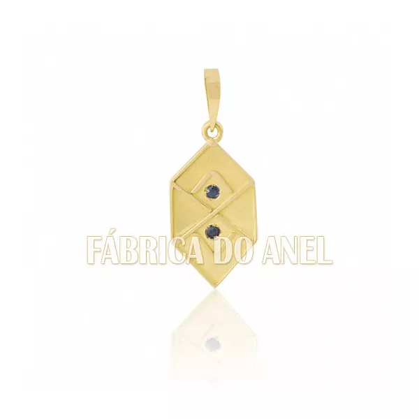 Pingente De Formatura De Adm Em Ouro Amarelo 18k 0,750 P-14 - P-14 - Fábrica das Alianças