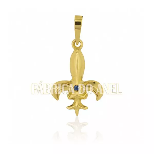 Pingente De Formatura De Letras Em Ouro Amarelo 18k 0,750 P-40 - P-40 - Fábrica das Alianças
