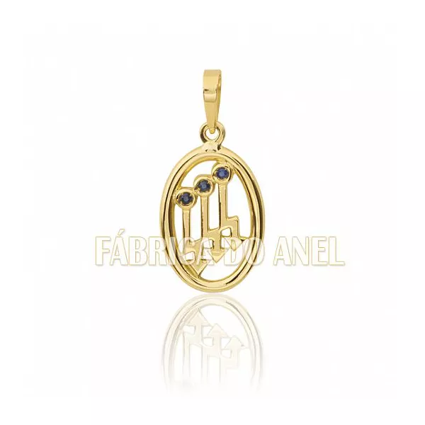 Pingente De Formatura De Eng Elétrica Em Ouro Amarelo 18k 0,750 P-42 - P-42 - Fábrica das Alianças