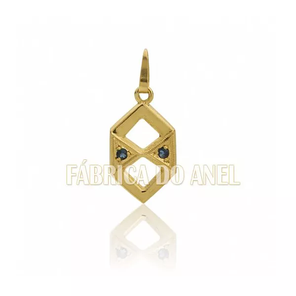 Pingente De Formatura De Adm Em Ouro Amarelo 18k 0,750 P-45 - P-45 - Fábrica das Alianças
