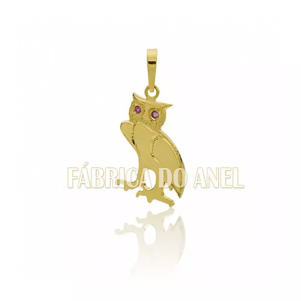 Pingente De Formatura De Física Em Ouro Amarelo 18k 0,750 P-46