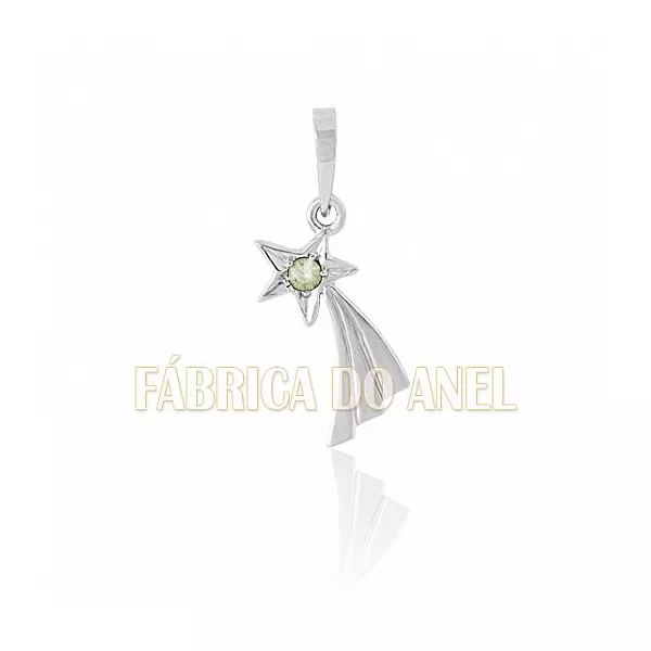 Pingente De Formatura De Ass Social Em Ouro Branco 18k 0,750 P-15-b - P-15-B - Fábrica das Alianças