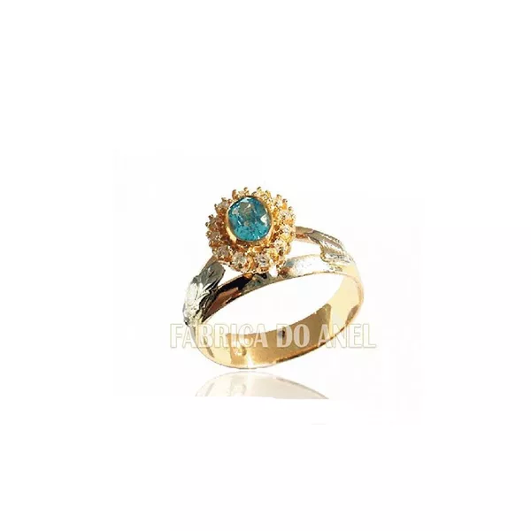 Anel De Formatura Feminino Em Ouro Amarelo 18k 0,750 Fa-430-n - FA-430-N - Fábrica das Alianças