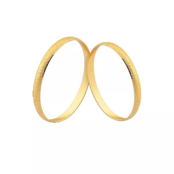 Alianças De Casamento Em Ouro - FA-1861-V - Fábrica das Alianças