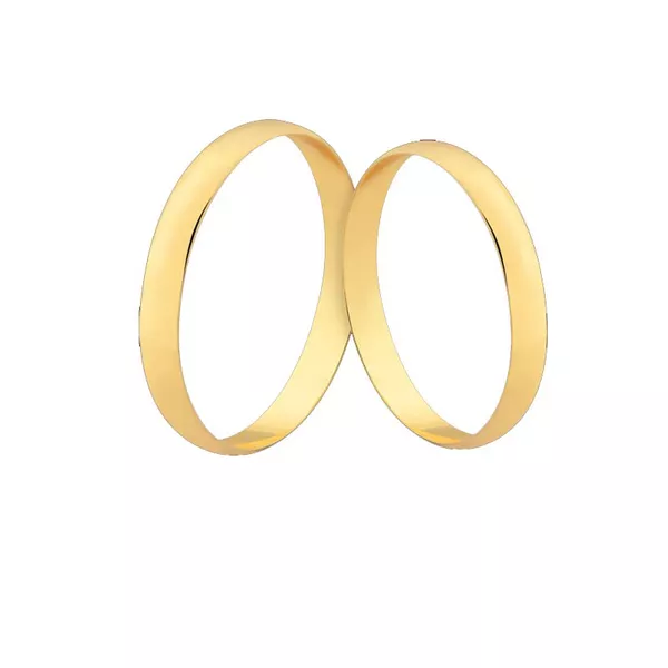 Alianças De Casamento Em Ouro - FA-07-V - Fábrica das Alianças