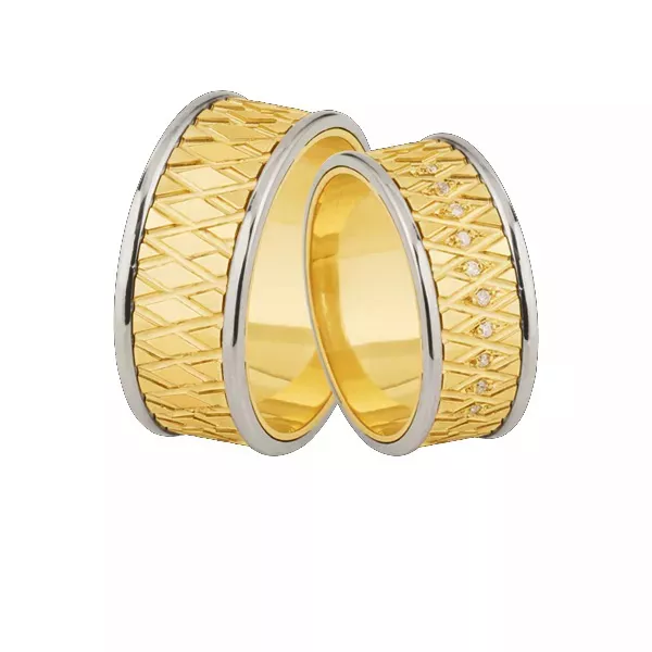 Aqui Esta Sua Proxima Alianças De Ouro Com Diamantes