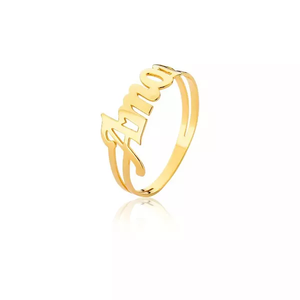 Anel Amor Em Ouro 18k - AE-A-04 - Alianças Exclusivas