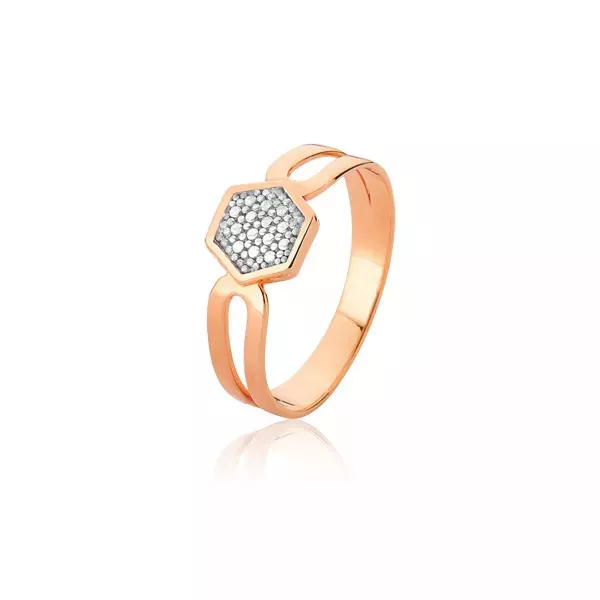 Anel Delicado De Ouro Rose 18k - AE-A-10-R - Alianças Exclusivas