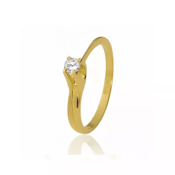 Anel Delicado em Ouro - AE-S-07-10K - Alianças Exclusivas
