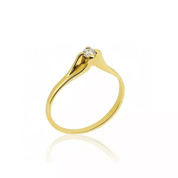 Anel Solitário Em Ouro 18k - AE-S-16 - Alianças Exclusivas
