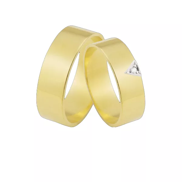 Aliança Reta Em Ouro 18k - AE-JB-56 - Alianças Exclusivas