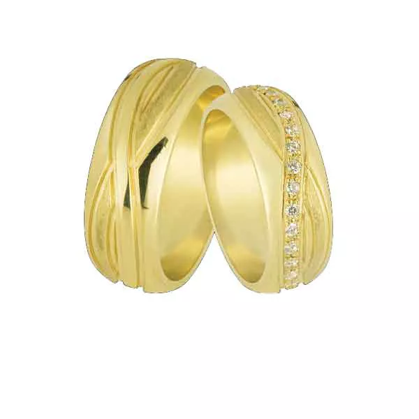 Alianças Com Símbolo Do Infinito Em Ouro 18k