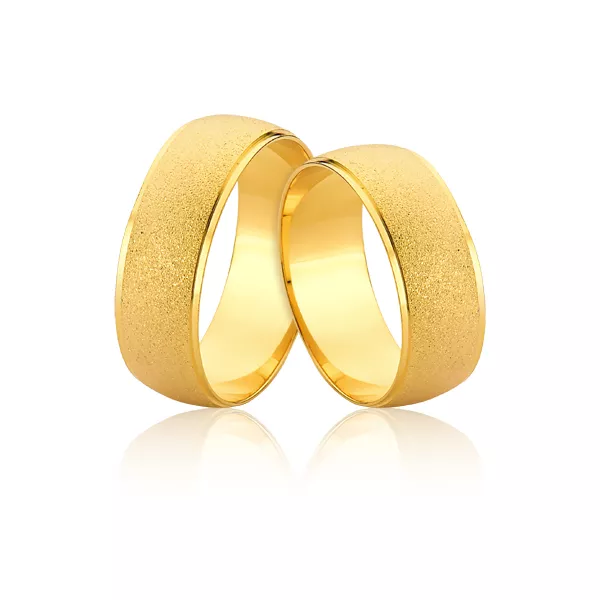 Alianças De Ouro Largas - A-JE-621 - Alianças Exclusivas