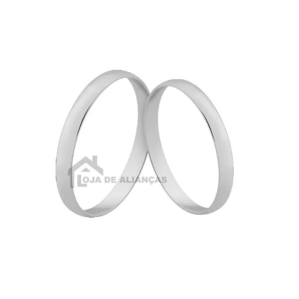 Alianças Tradicional De Noivado - L-CM-23-B - Alianças Exclusivas