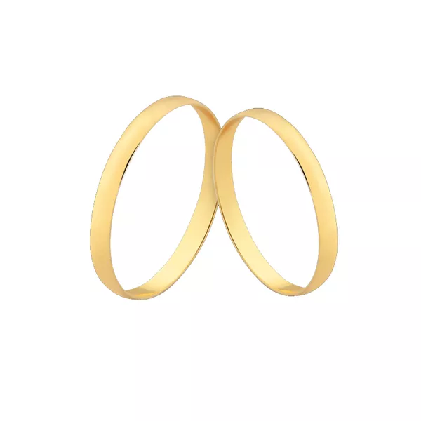 Alianças Finas De Noivado e Casamento De Ouro 18k