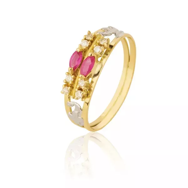 Anel Formatura em Ouro 18k - AE-177-Z - Alianças Exclusivas