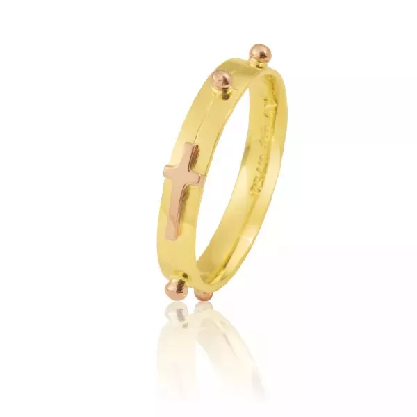 Anel Feminino Terço Em Ouro Amarelo 18k - AE-L-T-01 - Alianças Exclusivas
