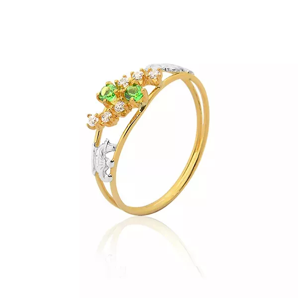 Anel Formatura De Enfermagem ouro 10k - AE-552-Z - Alianças Exclusivas