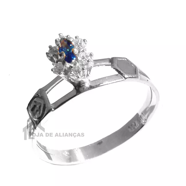 Anel De Formatura De Prata - L-AG-116 - Alianças Exclusivas