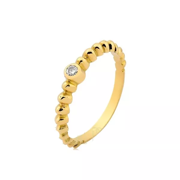 Anel De Noivado Em Ouro 18k