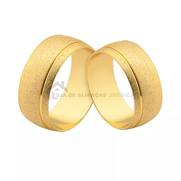 Alianças De Casamento Em Ouro 10K - A-CM-151 - Alianças Exclusivas
