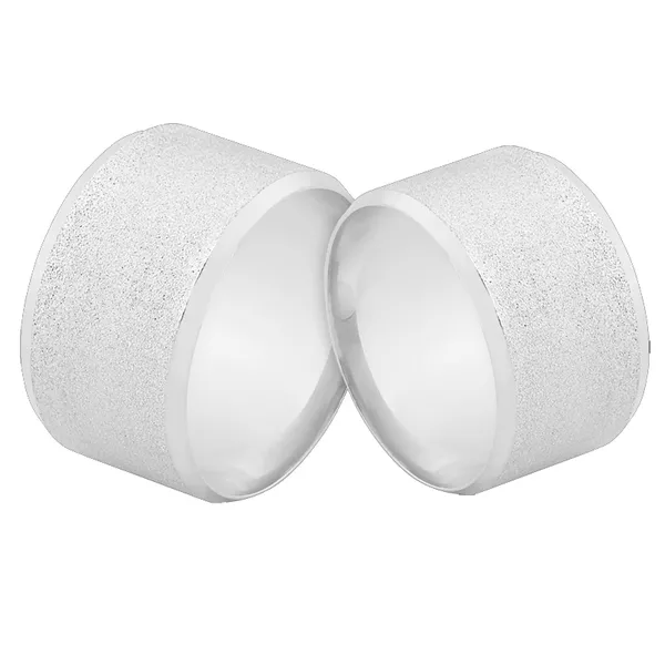 Par De Alianças Em Ouro Branco Pesadas - L-J-570-B - Alianças Exclusivas