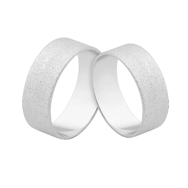 Preço Promocional Em Alianças De Ouro Branco 18k - L-J-500-B - Alianças Exclusivas