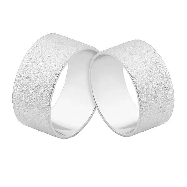 Promoção De Alianças De Ouro Branco 18k - L-J-525-B - Alianças Exclusivas