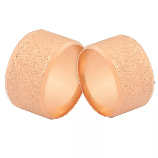 Par De Alianças Em Ouro Rosé Pesadas - L-J-570-R - Alianças Exclusivas