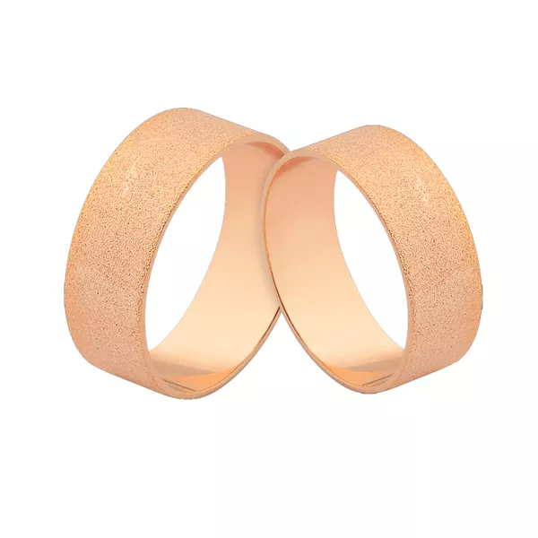 Preço Promocional Em Alianças De Ouro Rosé 18k - L-J-500-R - Alianças Exclusivas
