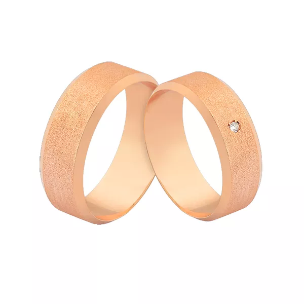 Promoção De Alianças Com Diamante - L-J-559-R - Alianças Exclusivas