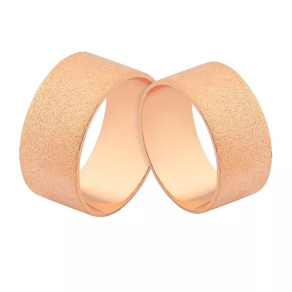 Promoção De Alianças De Ouro Rosé 18k - L-J-525-R - Alianças Exclusivas