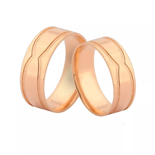 Par De Alianças Para Casamento - L-JN-389-R - Alianças Exclusivas