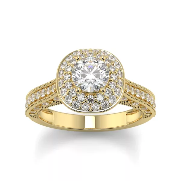 Anel solitario modelo Cartier ouro 18k 6g