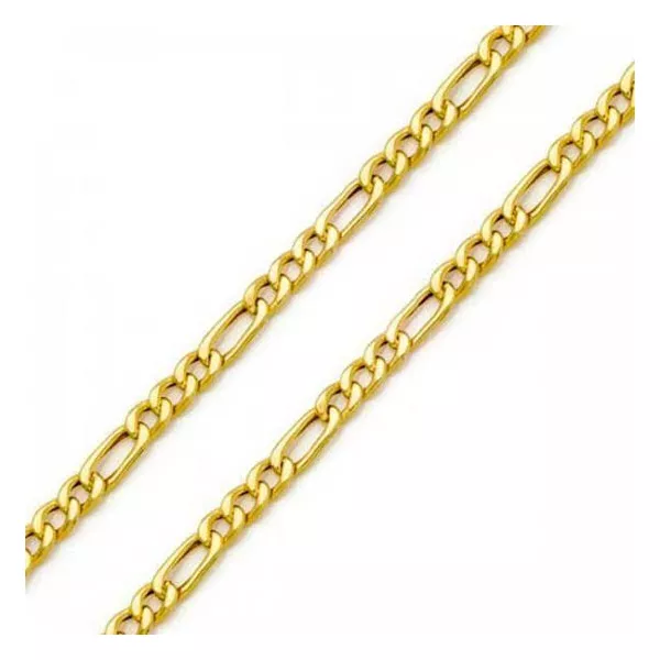 Colar ouro 18k 3 em 1 6mm 60cm 15g 