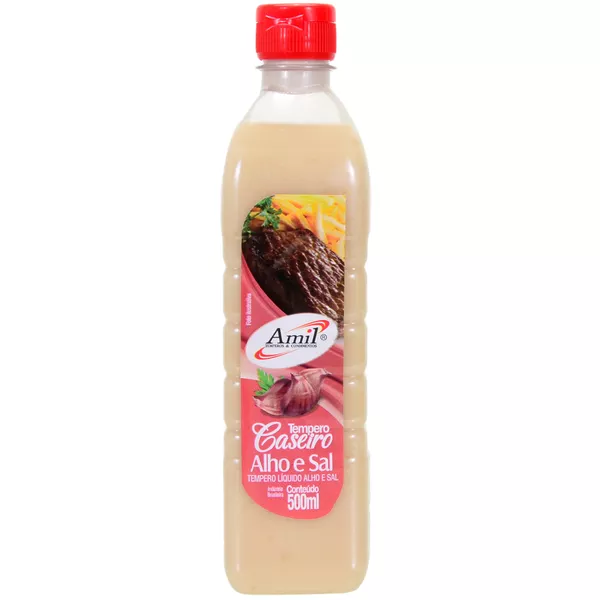 TEMPERO LIQUIDO ALHO E SAL 500ML