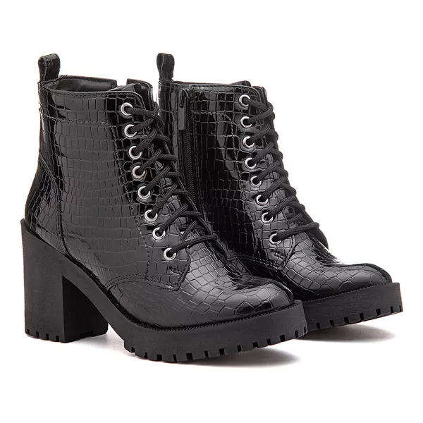 Bota Cano Curto, Jade - Preta.