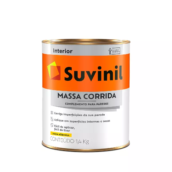 MASSA CORRIDA DISFARÇA IMPERFEIÇÕES PAREDE INTERNA 1,4KG