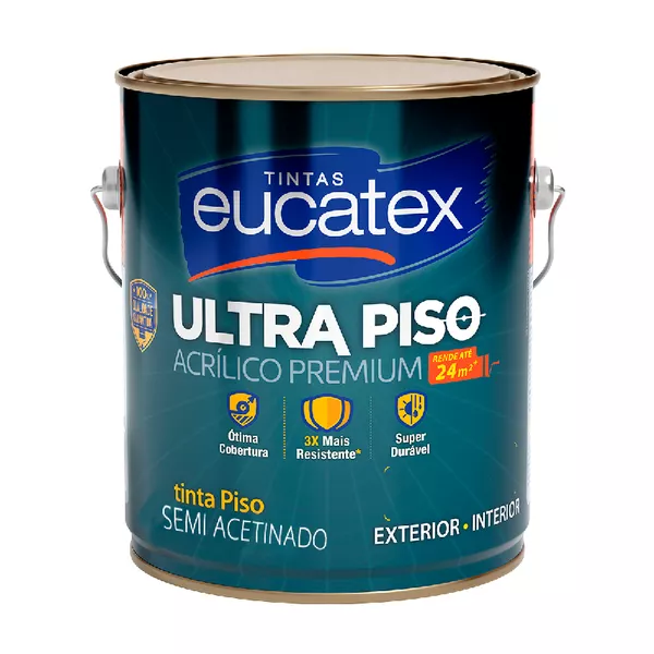 TINTA ULTRA PISO PREMIUM ACRÍLICO COR CINZA 3,6LT