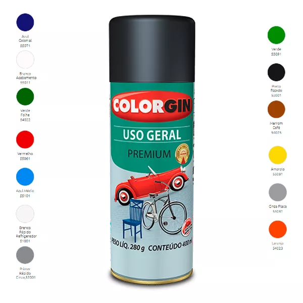 TINTA SPRAY METALLIK INTERIOR COBRE 54 COLORGIN 350ML