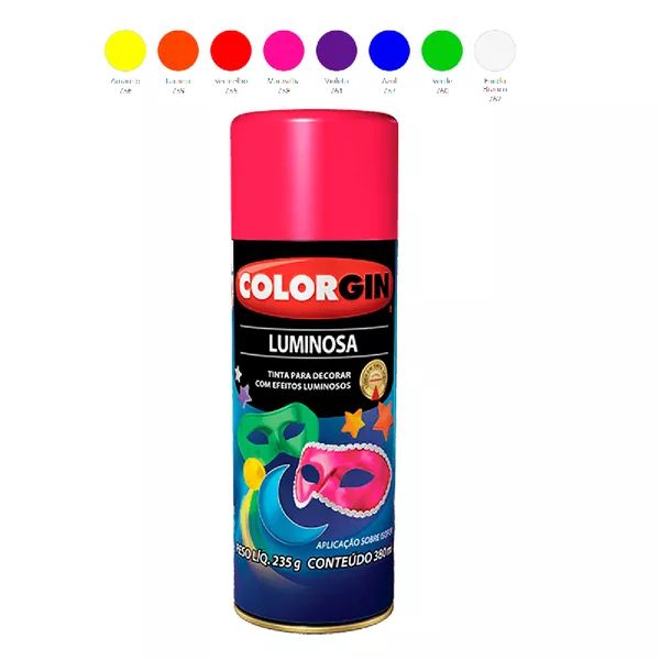 TINTA SPRAY VERMELHO 755 COLORGIN 350ML